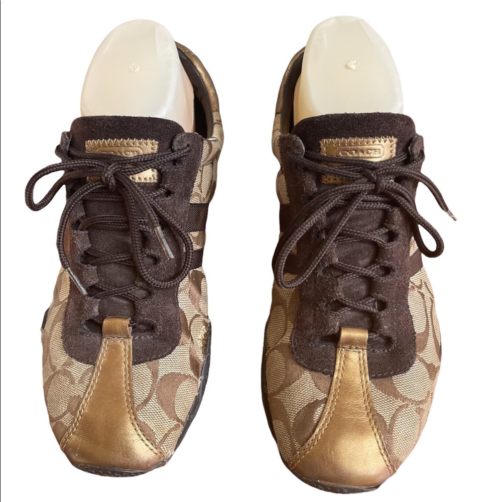 Coach Jayme Brown CC Print Sneakers Size: 8